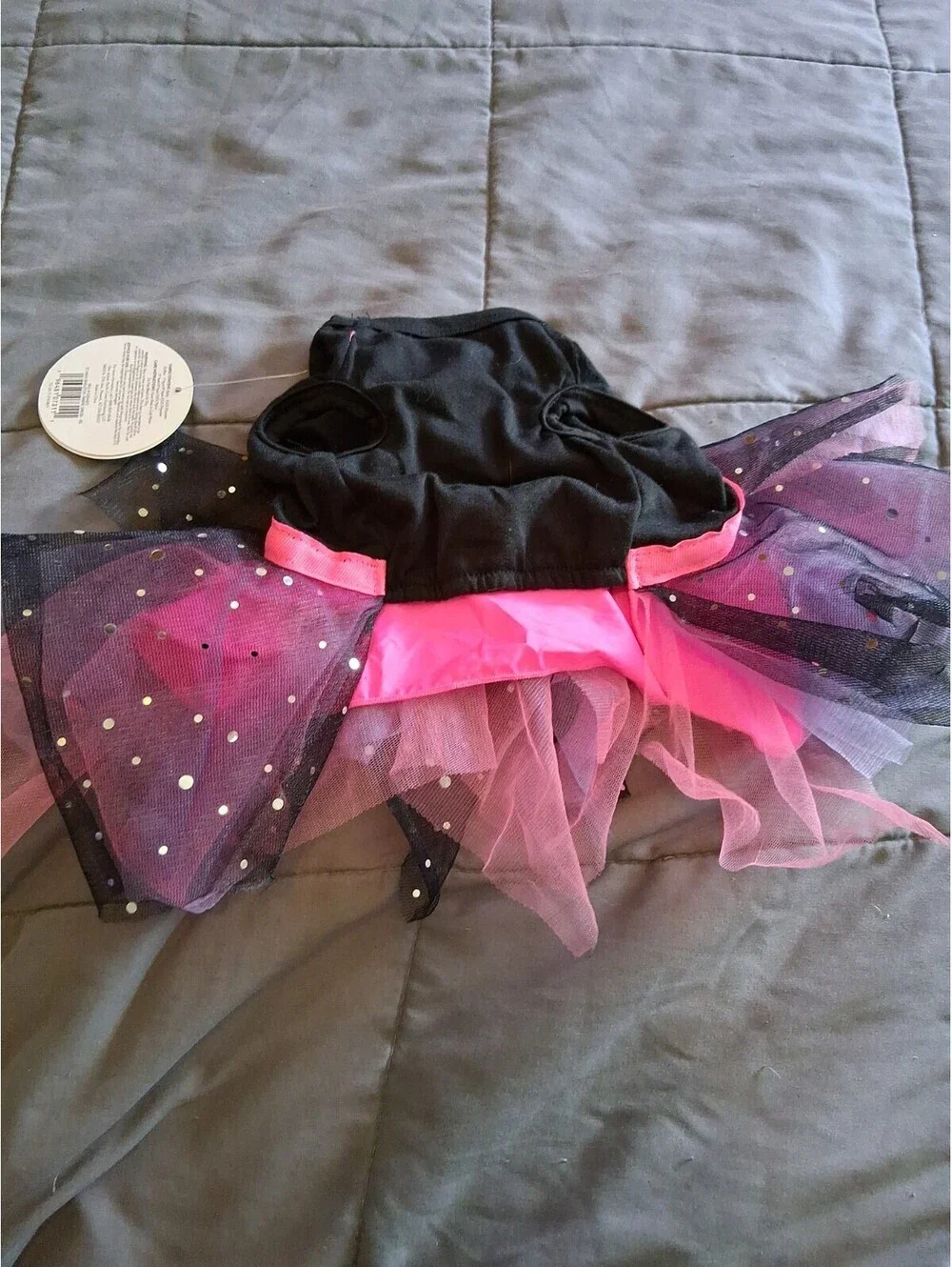 Dress For Girl Dog XS Halloween Tutu Glow In Dark Costume NWT Skeleton C2